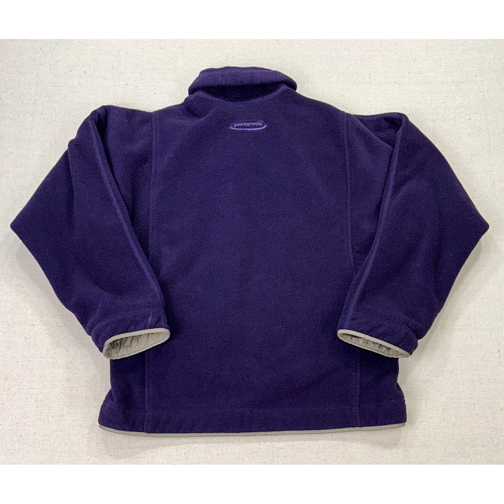 VINTAGE Patagonia Synchilla Heavy Fleece 1/4 Zip Pullover Purple USA - Picture 7 of 10